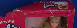Vintage 1974 MOVING BARBIE doll in worn open box Mod TNT face 5