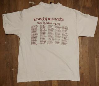 Vintage 1993 Smashing Pumpkins T - Shirt Siamese Dream alt cover art Giant XL 2