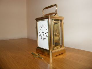 Henri Jacot Large Striking 5 Glass Carriage Clock Gwo