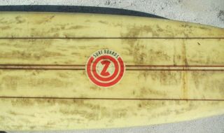 CON VINTAGE SURFBOARD 9 FT.  6 IN. 7