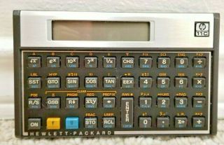 HP 11C Scientific Calculator Hewlett Packard USA Vintage RPN 5