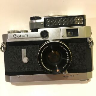 Canon Vi - T Rangerfinder Film Camera & 35mm F/1.  8 Ltm M39 Mount Rare Nr