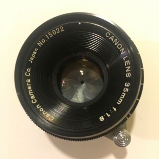Canon VI - T Rangerfinder Film Camera & 35mm f/1.  8 LTM M39 Mount RARE NR 9