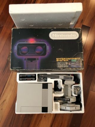 Nintendo Nes Pre Deluxe Set Rob The Robot - Very Rare - Test Market Set