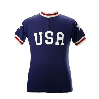 Usa Team 1978 Short Sleeve Vintage Jersey 100 Merino Wool