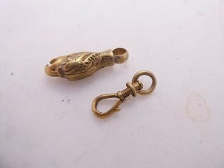 18ct gold eagles head clasps for bracelet/ necklace,  rare Georgian 18th century 3