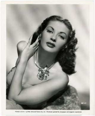 Yvonne De Carlo Song Of Scheherazade 1947 Vintage Hollywood Regency Photograph