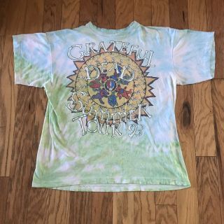 Vintage Grateful Dead Shirt Xl 1993 Skeleton Dancing Bear Psychedelic Tie Dye