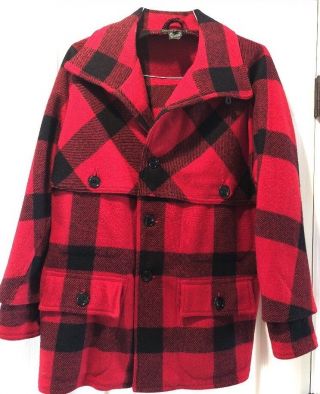 Vintage Polo Ralph Lauren Country Plaid Check Wool Barn Hunting Jacket Mens M