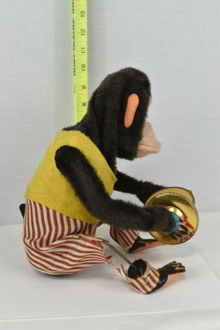 VINTAGE CK MUSICAL JOLLY CHIMP CYMBAL CLAPPING MONKEY BATTERY OPERATED 4