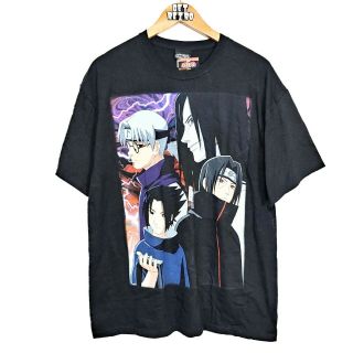 2002 Naruto Anime T Shirt Black Sz L Graphic Vtg Tags Shonen Jump