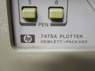Vintage HP Agilent Keysight 7475A Desktop Automated Graphics 6 Pen Plotter 2