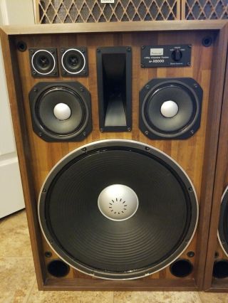 Vintage Sansui Sp - x 8000 4 Way 6 Speaker System 2