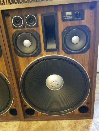 Vintage Sansui Sp - x 8000 4 Way 6 Speaker System 3