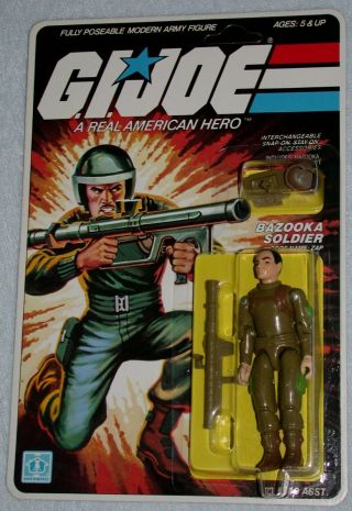 G.  I.  Joe “bazooka Soldier” Code Name: Zap 1982 Moc Vintage 11 Back Hasbro 6110