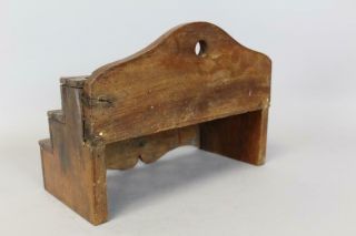 A RARE 18TH C THREE TIER PIPE BOX - DRYER IN OLD PATINA AND 9
