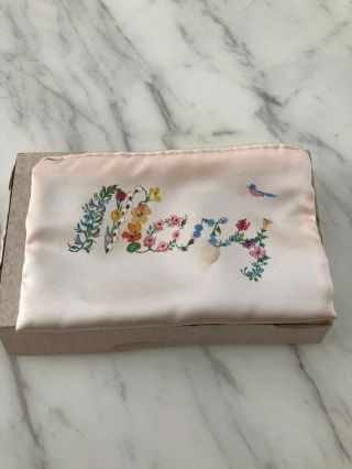 Vintage Hand Painted Pink Coin Purse Owned By Hollywood Actress Mary Carlisle