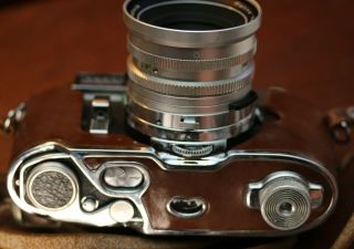 Vintage Kodak Retina Reflex III 35MM Camera & Leather Hard Case 2