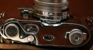 Vintage Kodak Retina Reflex III 35MM Camera & Leather Hard Case 3