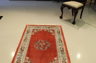 Fine Vintage Chinese Aubusson Rug3 ' x5 ' 100 Silk 75 OFF GREAT PRICE 3