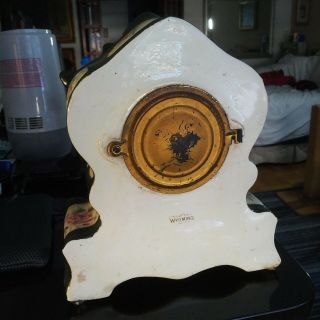 Antique Ansonia Wyoming Porcelain Case Clock 1894 2