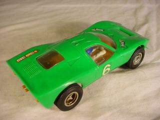 Rare Australian Vintage Scalextric Ford Mirage C15 LIME GREEN Slot Car 3