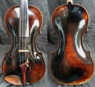 Rare 4/4 Antique German Baroque Violin Lab: Th.  Berger 19th,  Video 小提琴 СКРИПКА