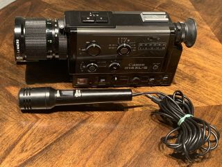 Vintage Canon 814xl - S 8 Camera With Microphone And Fully Functional