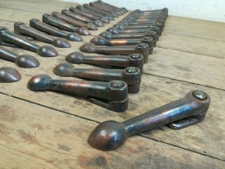 Set 14 Pairs Stair Carpet Clips Vintage Cast Iron Old Reclaimed