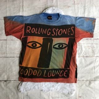 Rolling Stones Voodoo Lounge Tour T Shirt Vintage 90s 1994 Tie Dye Usa Size Xl