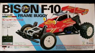 Nikko Bison F10 Frame Buggy Vintage Rc 1/10 Red