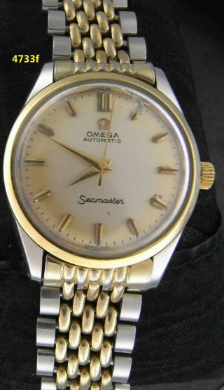 4733,  Wow Vintage 1962,  S/g Omega Seamaster W/ Band,  Running,  Cal 570