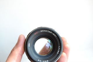 MC ZENITAR ME1 1.  7/50 M42 Very Rare Russian Lens ZENIT 18,  S/N 862156 4