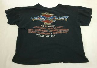 1982 - 1983 Tour Van Zant Band Last of The Wild Ones Concert Shirt Vintage Rare 3
