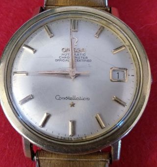 Vintage Omega Constellation Chronometer Automatic Date Wrist Watch