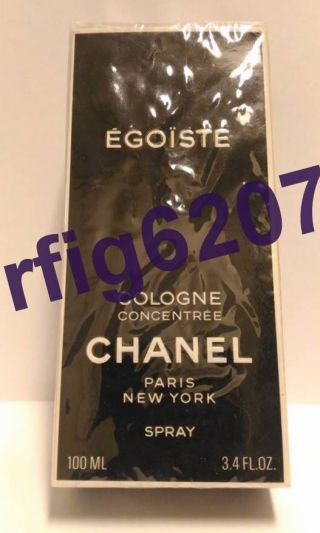 Extremely Rare - - Chanel Egoiste Cologne Concentree 100ml / 3.  4oz