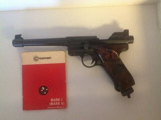 Vintage Crosman Mark I.  22 Calber Air Pistol