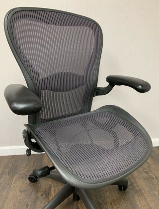 Herman_Miller_Aeron_Chair - Graphite,  RARE Size C 8
