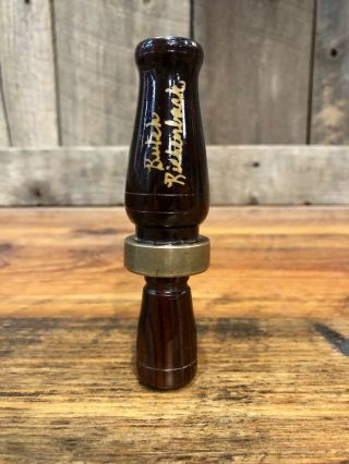 Vintage RNT Rich - n - tone Duck Hunting Call Stamped Signed By Butch Richenback 2
