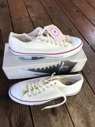 Vtg Converse Chuck Taylor Low All Star Made In Usa Shoes Sz 10