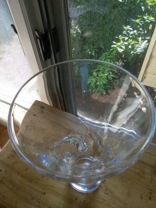 Vintage Steuben crystal art glass rose vase 8090 George Thompson 1959 modern 4