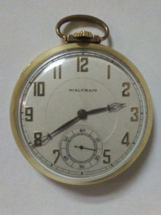 Waltham Pocket Watch 21 Jewel 1930s Vintage