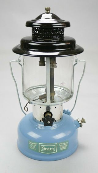 Vintage 1970 Sears Coleman Gas Lantern 2 Mantle • Rare
