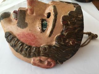 19thC Antique Ethnographic Guatemalan Mexican Mayan Folk Art Dance Festival Mask 3