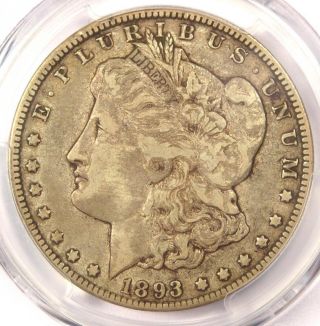 1893 - O Morgan Silver Dollar $1 - Pcgs Vf35 Pq - Rare Key Date - Certified Coin