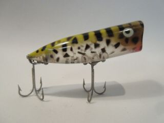 Vintage Heddon Chugger Spook Ycds Yellow Coach Dog Clear Belly Tough Color