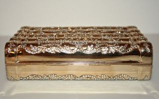 Vntg JUDITH LEIBER Gold Metal Pavee Swarovski Crystal Shoulder Clutch Bag 9