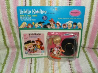 Vintage Mattel Liddle Kiddle Calamity Jiddle Doll Set Moc 1966 No.  3566