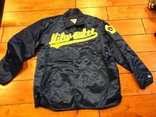 1990 Milwaukee Brewers Starter Game - Worn Jacket Xl Satin - Like Vintage
