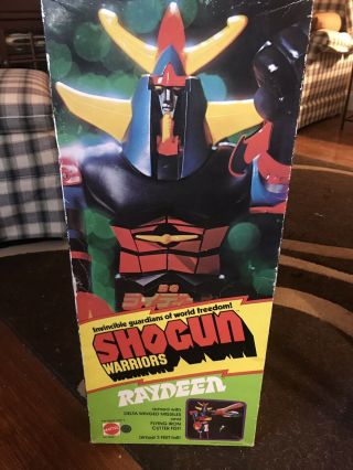 Vintage Mattel Shogun Warriors Raydeen - Jumbo 2 Ft Tall w/ Box And Accessories 12